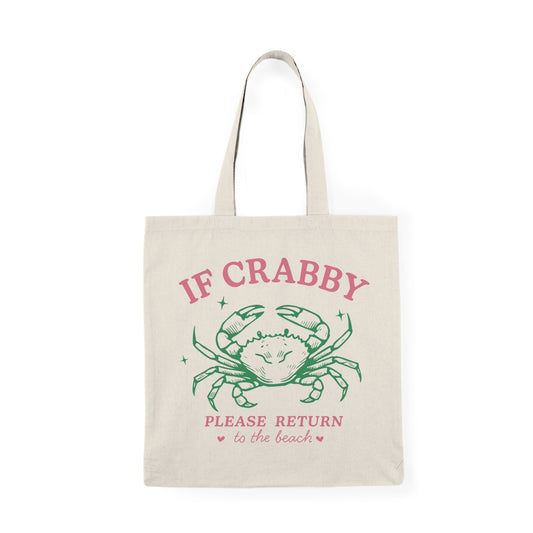 Crabby Beach Tote Bag