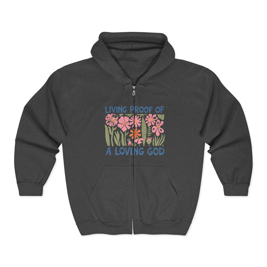 Floral Inspirational Hoodie for Faith Lovers