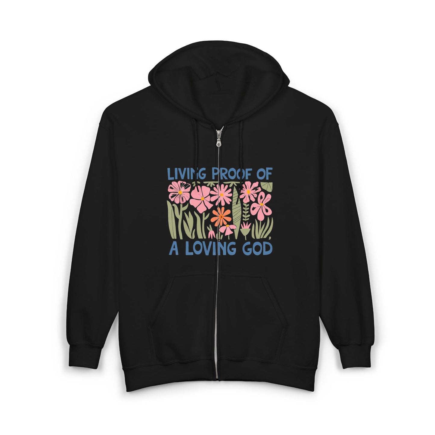 Floral Inspirational Hoodie for Faith Lovers