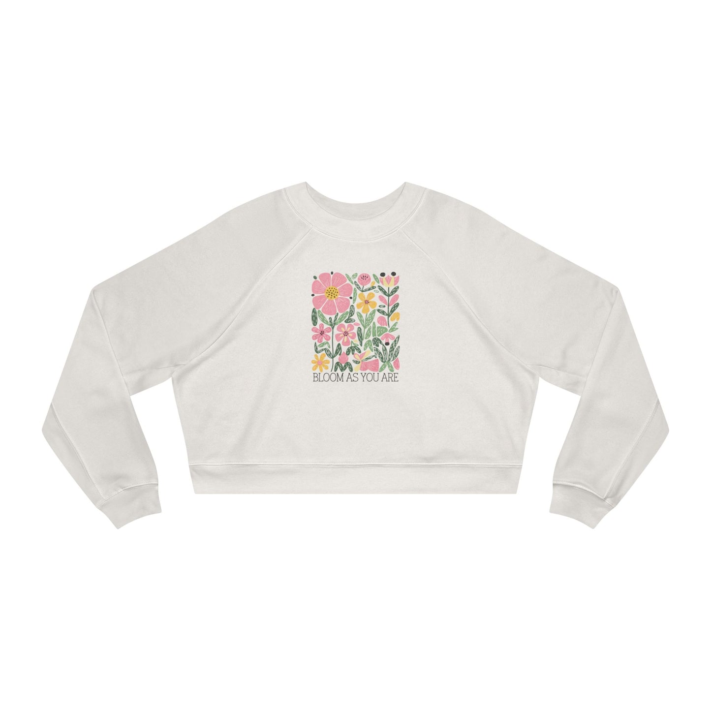 Floral Women's Cropped Pullover