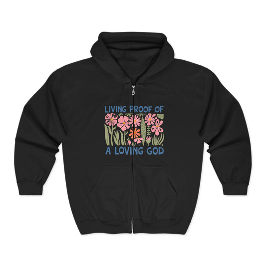 Floral Inspirational Hoodie for Faith Lovers